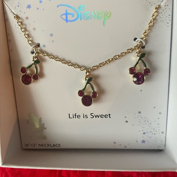 Disney Cherry Charm Necklace, Minnie mouse necklace,women’s necklace. - Picture 12 of 16